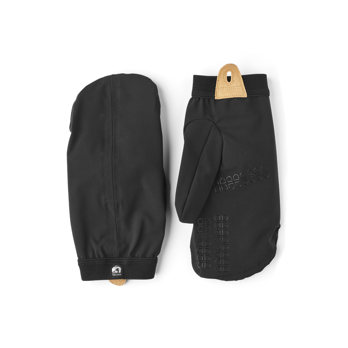 Black fabric mitten