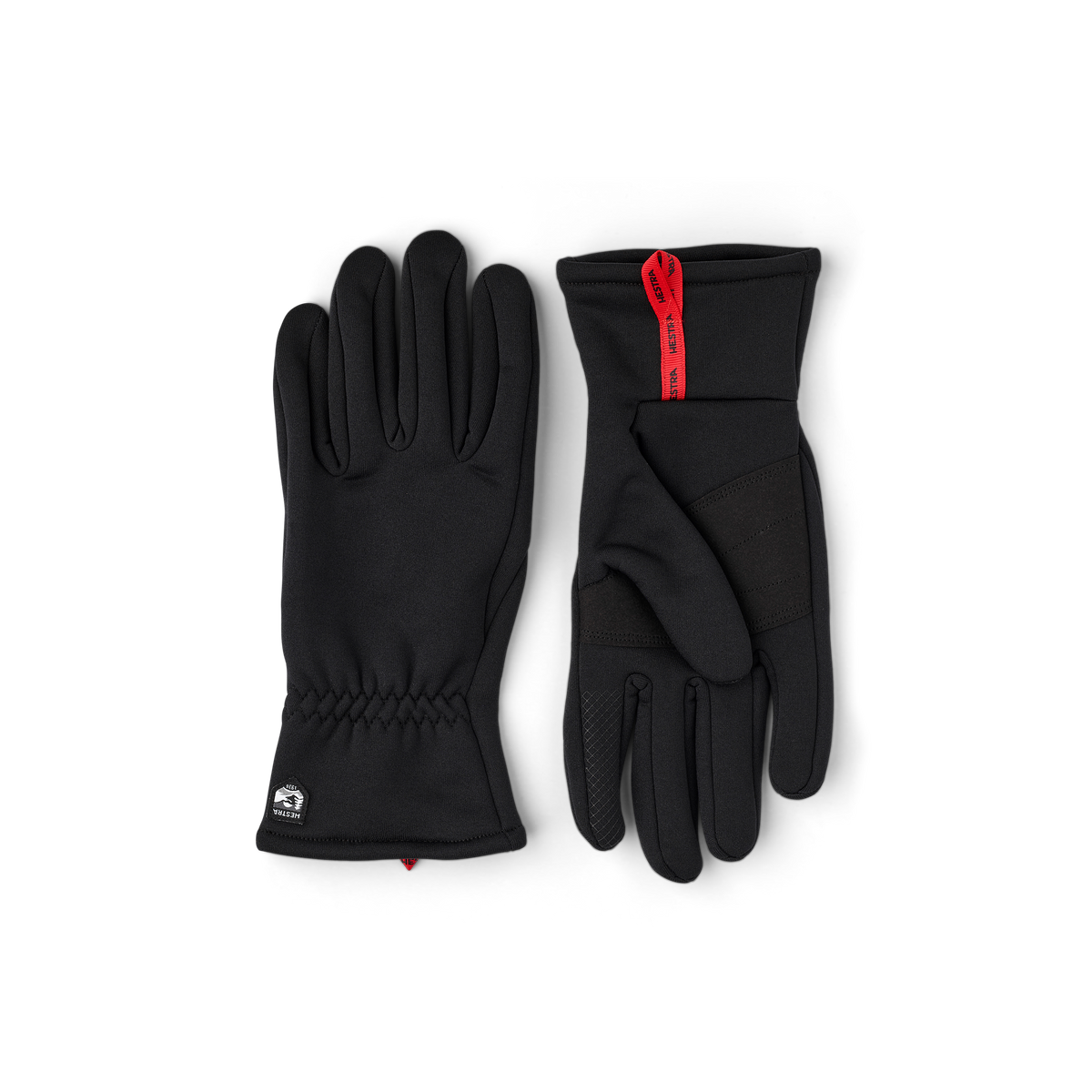 Black fleece inner glove with touch function